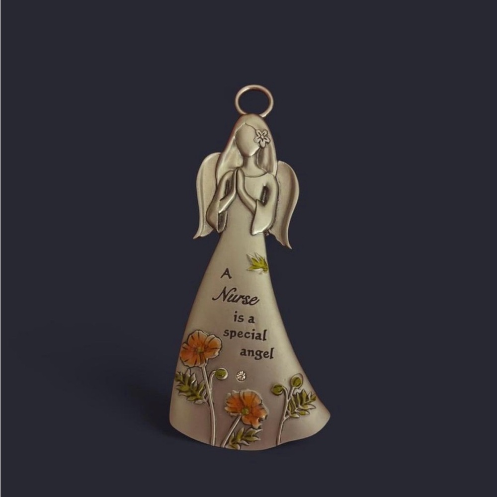 A nurse is a angel ornament